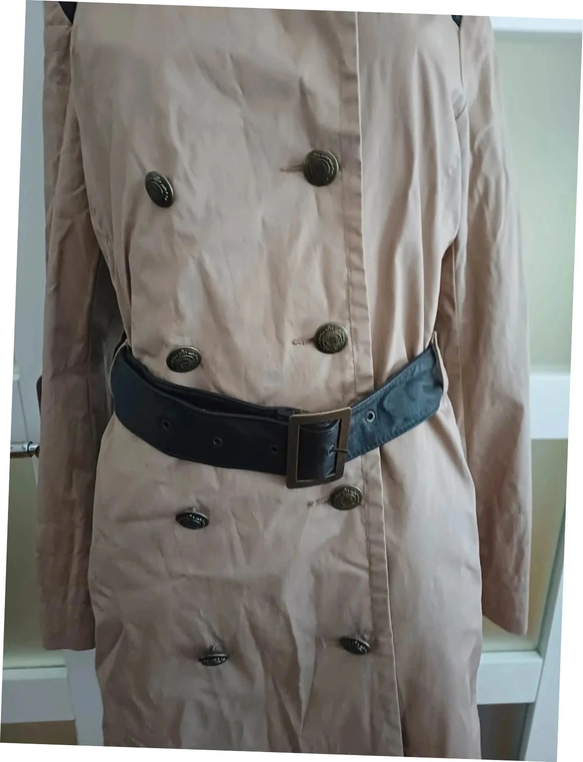 IKKS Pure Edition Camel & Lambskin Trench - New with tag - Size 42 – photo 2